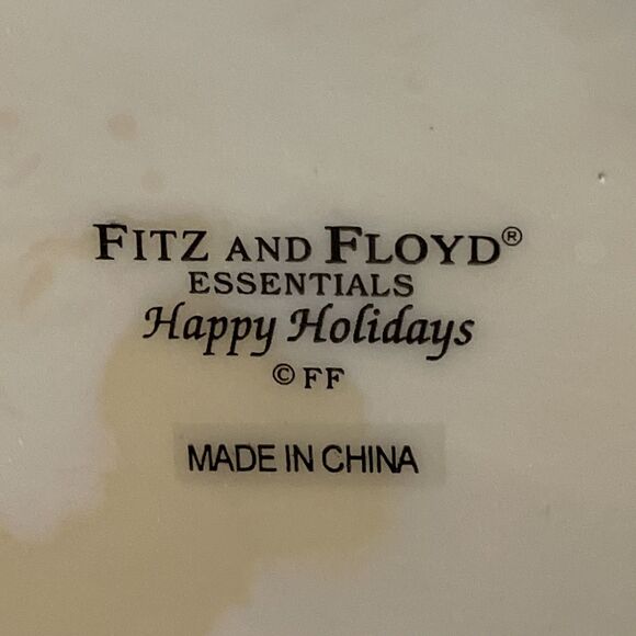 Fitz and Floyd Happy Holidays Stocking Holder 2004 Santa Elf Christmas Tree - Picture 3 of 16